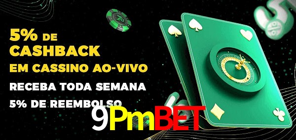 Promoções do cassino ao Vivo 9Pmbet